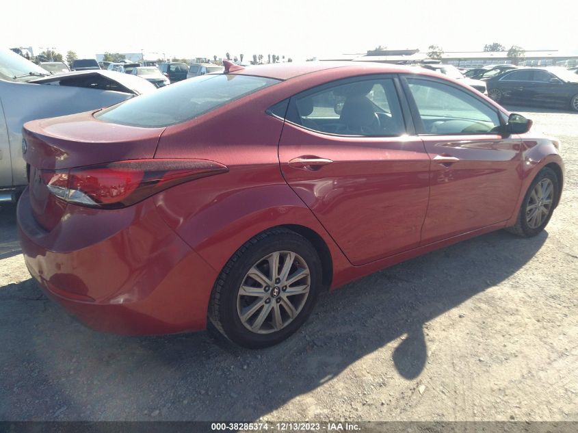 2014 HYUNDAI ELANTRA SE ULSAN PLANT - KMHDH4AE3EU052908