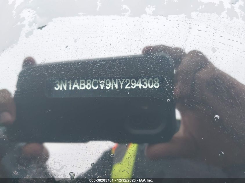 2022 NISSAN SENTRA SV - 3N1AB8CV9NY294308