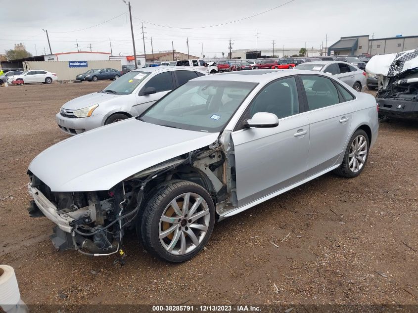 2014 AUDI A4 2.0T PREMIUM - WAUAFAFLXEN012495