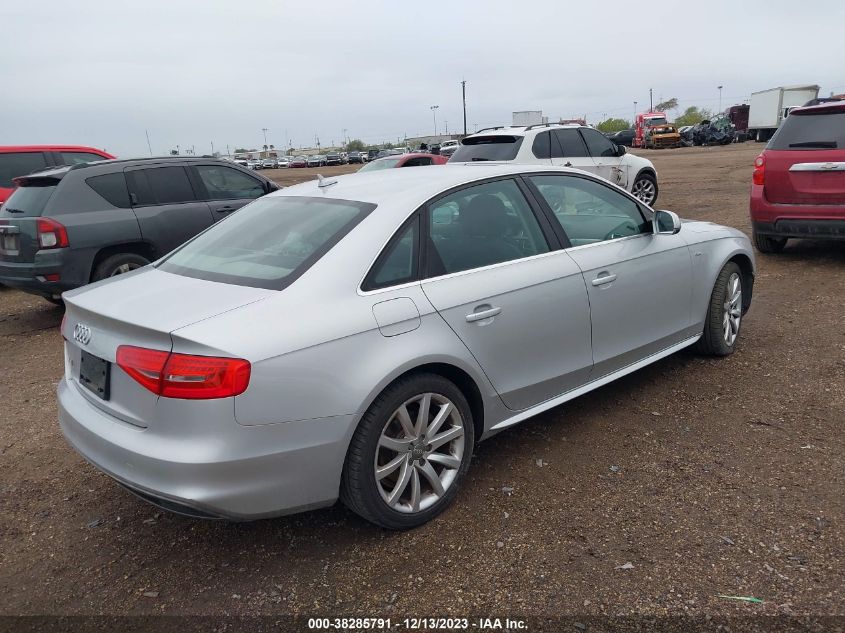 2014 AUDI A4 2.0T PREMIUM - WAUAFAFLXEN012495