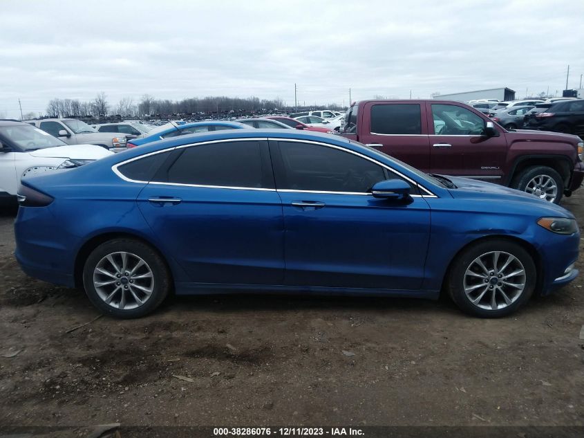 2017 FORD FUSION SE - 3FA6P0HD7HR396152