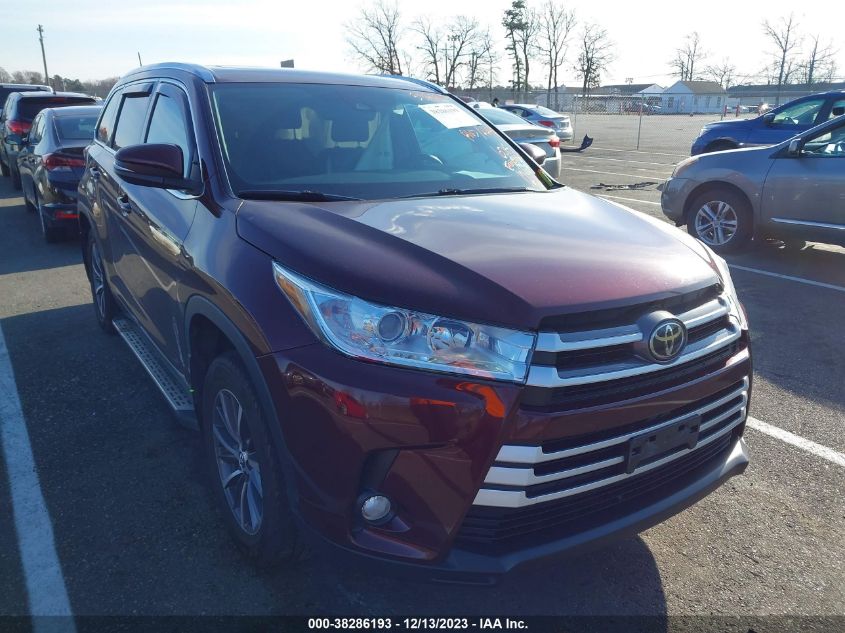 2019 TOYOTA HIGHLANDER SE/XLE - 5TDJZRFH5KS981244