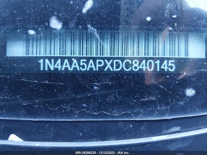 2013 NISSAN MAXIMA S/SV - 1N4AA5APXDC840145