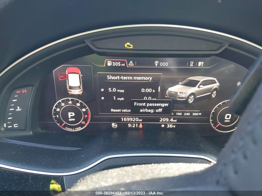 VIN WA1VAAF76HD002783 2017 AUDI Q7 PRESTIGE