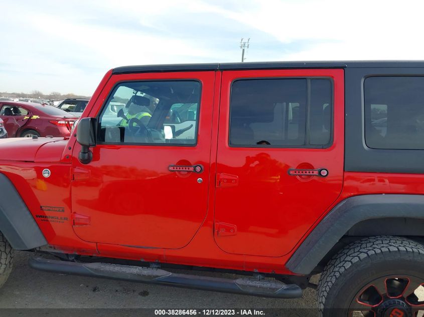 2016 JEEP WRANGLER UNLIMITED SPORT - 1C4BJWDG2GL342896