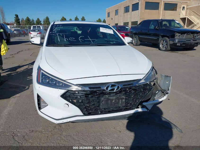 2019 HYUNDAI ELANTRA SPORT - KMHD04LB3KU837290