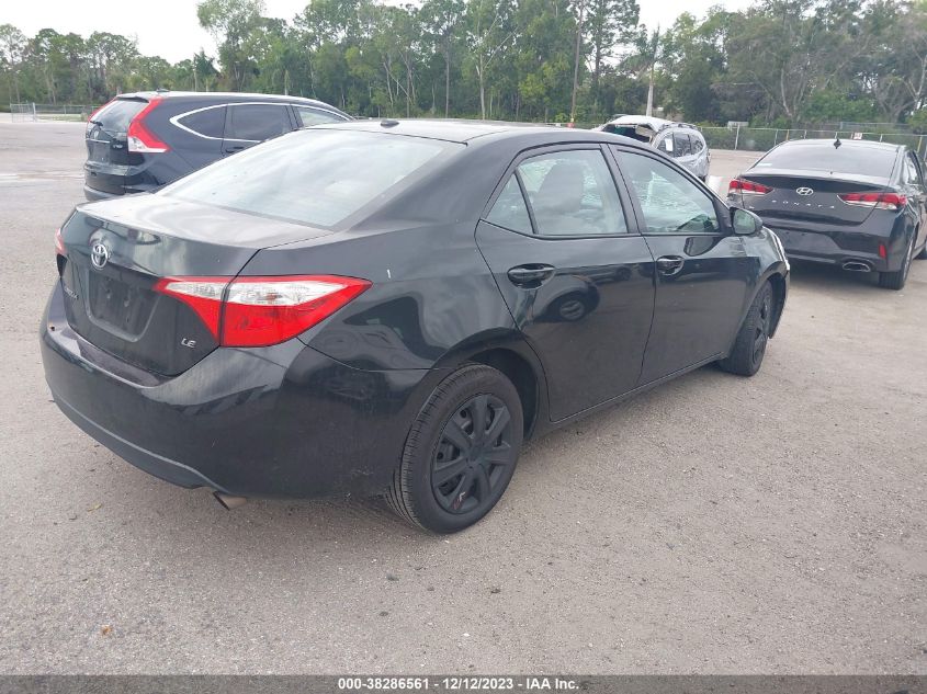 2016 TOYOTA COROLLA LE - 2T1BURHE2GC491009