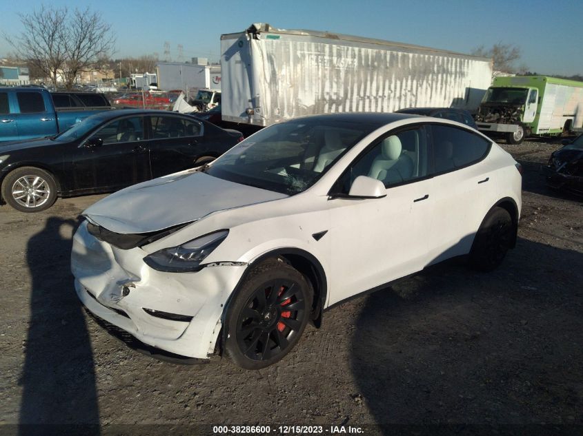 2021 TESLA MODEL Y - 5YJYGDEE7MF228594