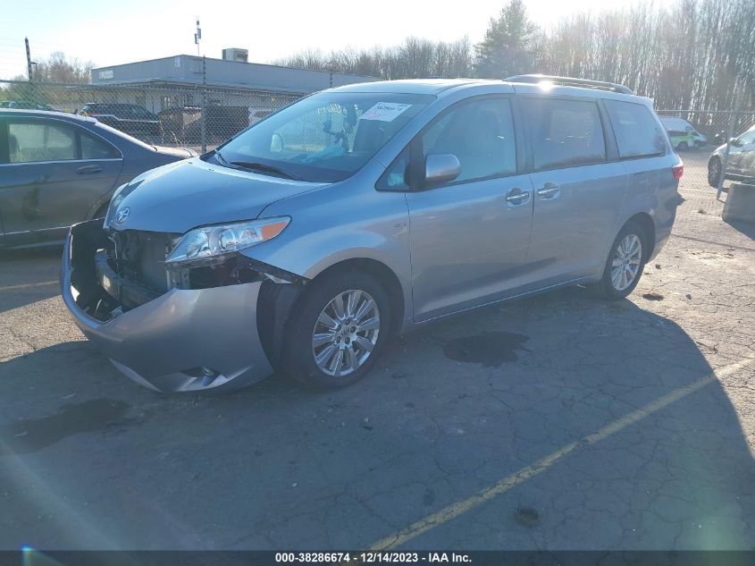 5TDDZ3DC7HS151911 2017 TOYOTA SIENNA, photo no. 2