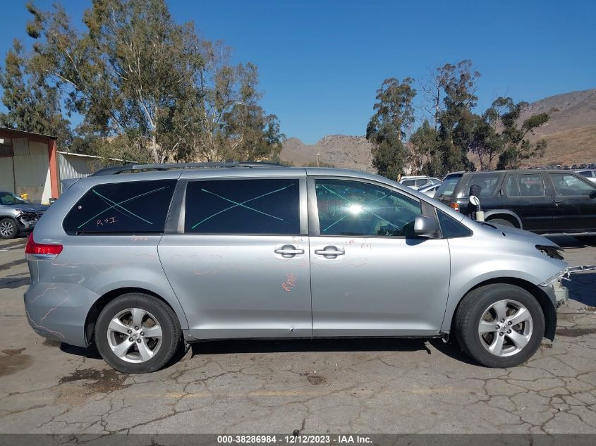 2014 TOYOTA SIENNA LE V6 8 PASSENGER - 5TDKK3DC7ES522038
