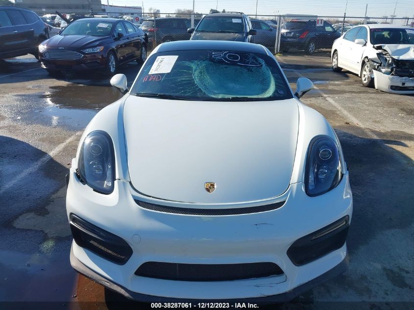 2016 PORSCHE CAYMAN GT4 WP0AC2A83GK197496