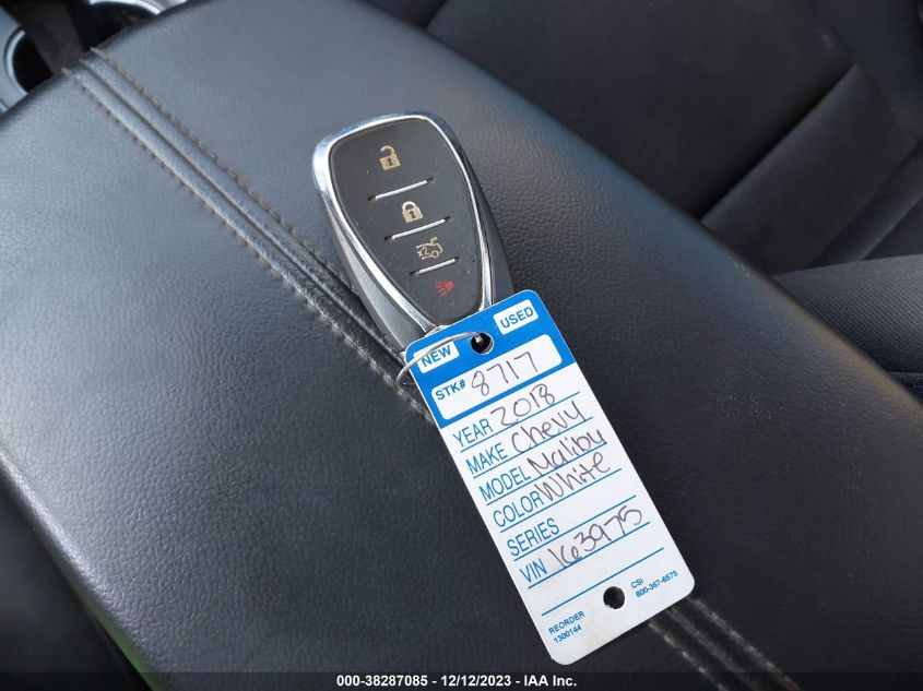 2018 CHEVROLET MALIBU LT - 1G1ZD5ST3JF163975
