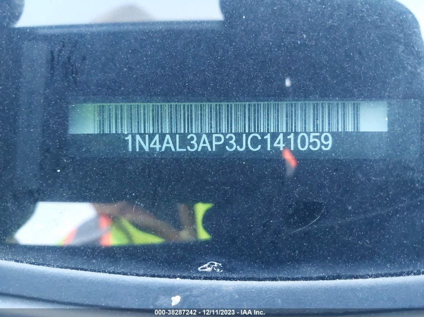 2018 NISSAN ALTIMA 2.5 SL - 1N4AL3AP3JC141059