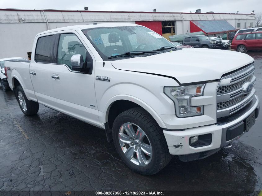 2016 FORD F-150 PLATINUM - 1FTFW1EG7GFD56537