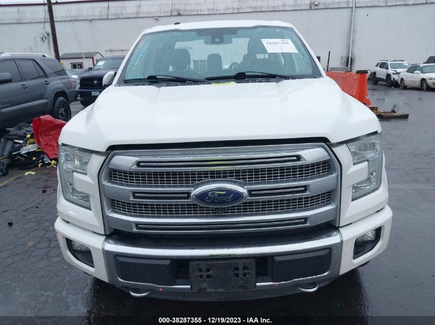 2016 FORD F-150 PLATINUM - 1FTFW1EG7GFD56537