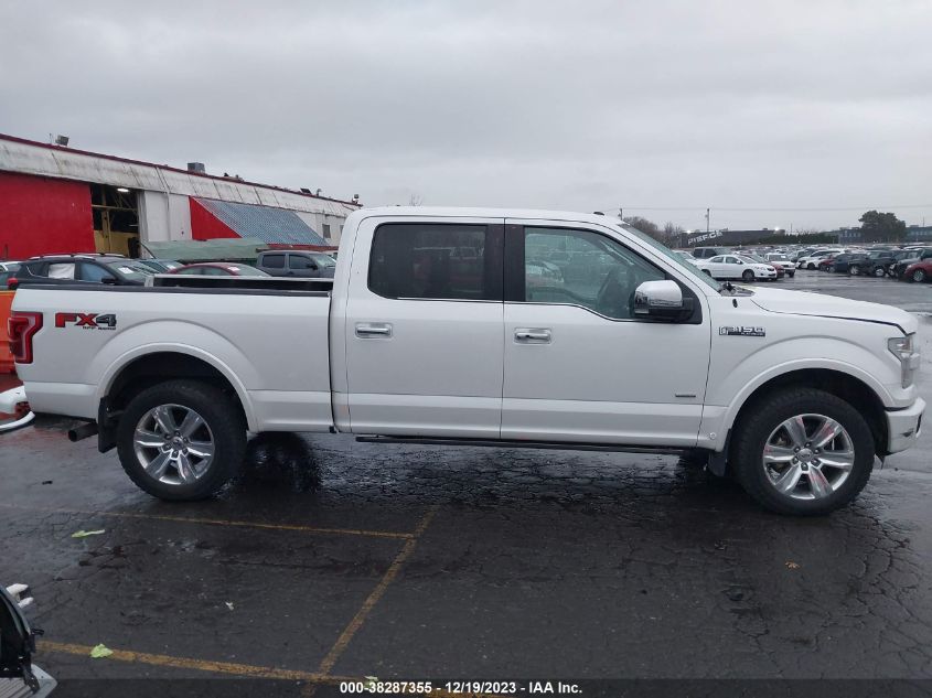 2016 FORD F-150 PLATINUM - 1FTFW1EG7GFD56537