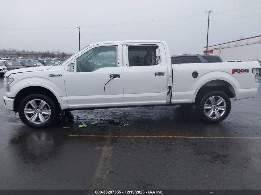 2016 FORD F-150 PLATINUM - 1FTFW1EG7GFD56537