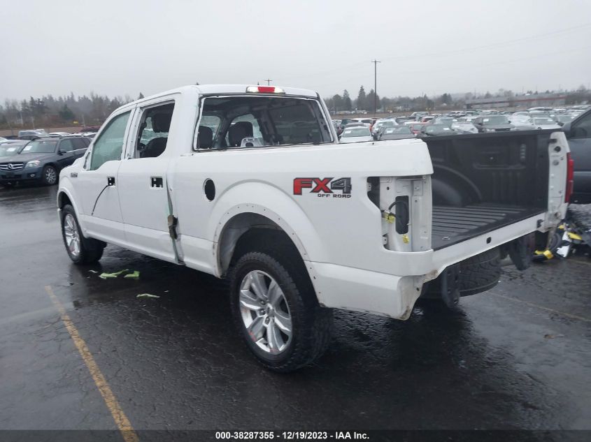 2016 FORD F-150 PLATINUM - 1FTFW1EG7GFD56537