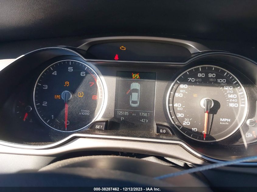 2013 AUDI A4 2.0T PREMIUM - WAUFFAFL4DN047473