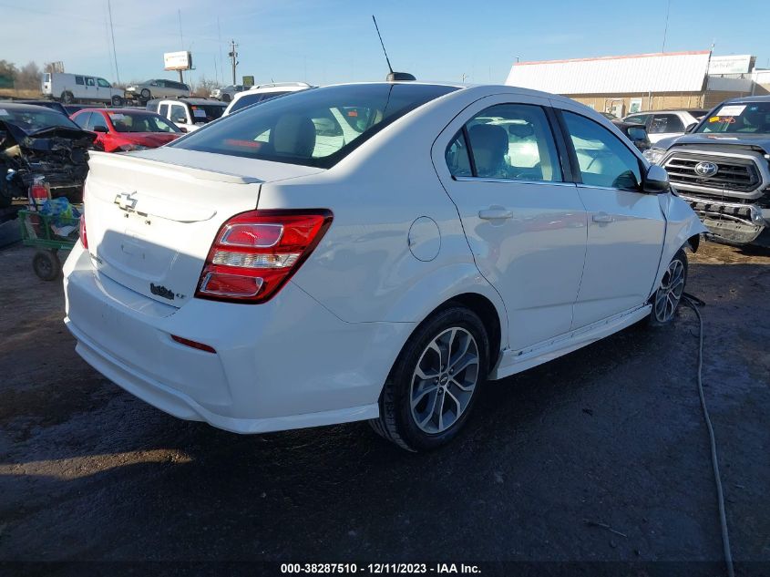 2017 CHEVROLET SONIC LT AUTO - 1G1JD5SH2H4160354