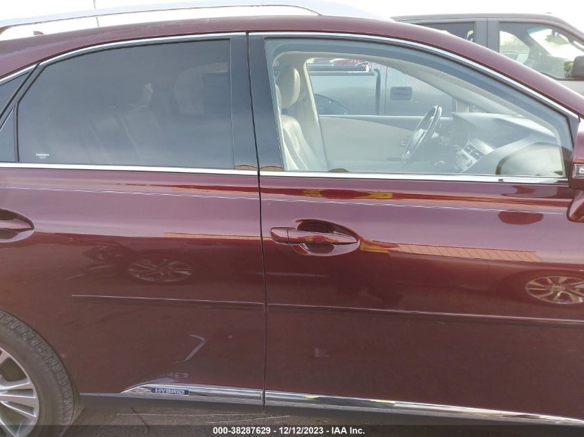 2013 LEXUS RX 450H - JTJBC1BA7D2443247