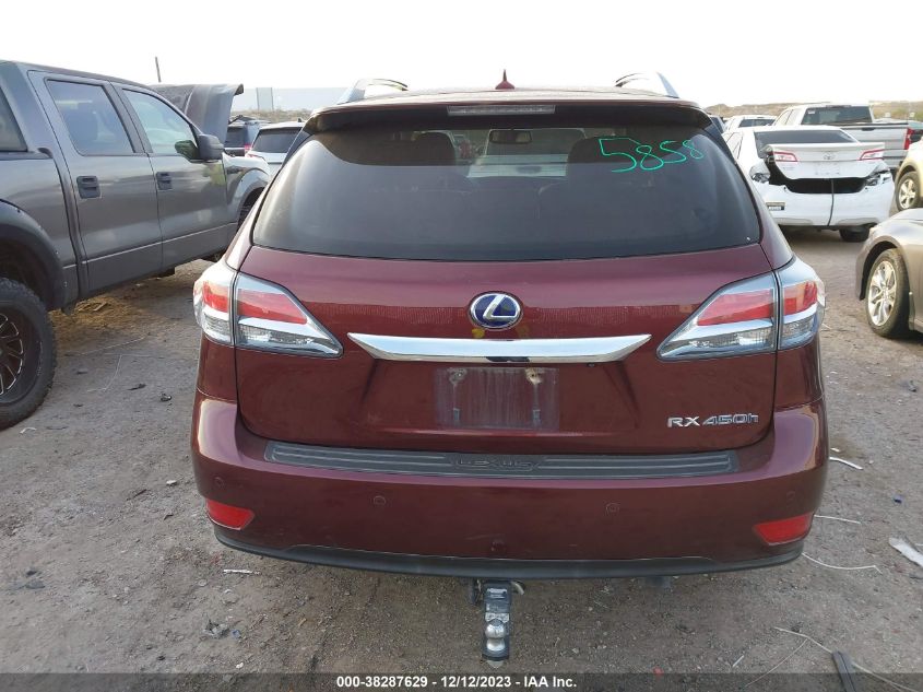 2013 LEXUS RX 450H - JTJBC1BA7D2443247