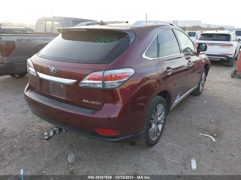 2013 LEXUS RX 450H - JTJBC1BA7D2443247