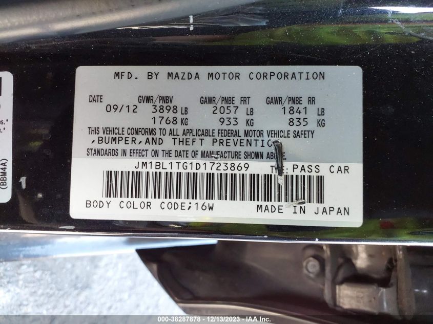 2013 MAZDA MAZDA3 I SV - JM1BL1TG1D1723869