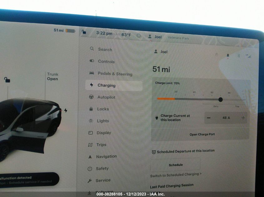 2021 TESLA MODEL Y - 5YJYGDEF6MF134022
