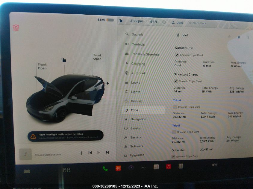 2021 TESLA MODEL Y - 5YJYGDEF6MF134022