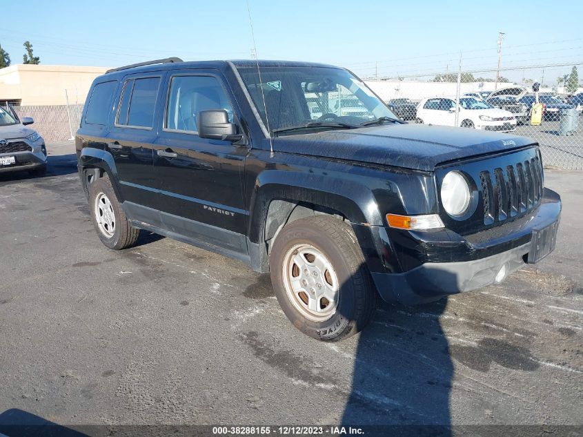 2013 JEEP PATRIOT SPORT - 1C4NJPBBXDD194254