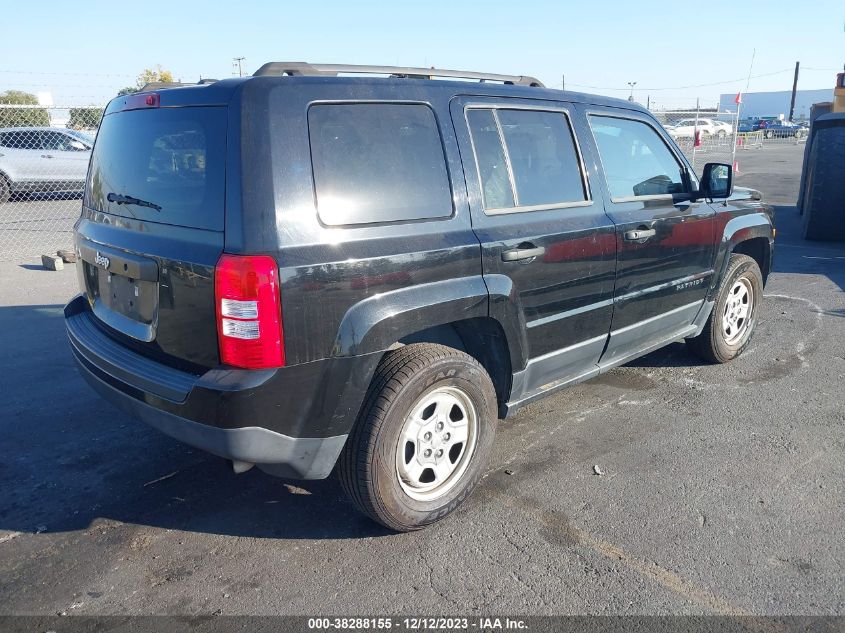 2013 JEEP PATRIOT SPORT - 1C4NJPBBXDD194254