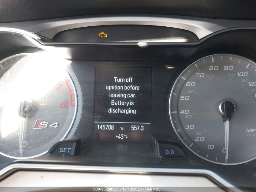 2015 AUDI S4 3.0T PREMIUM PLUS - WAUDGAFL0FA099214