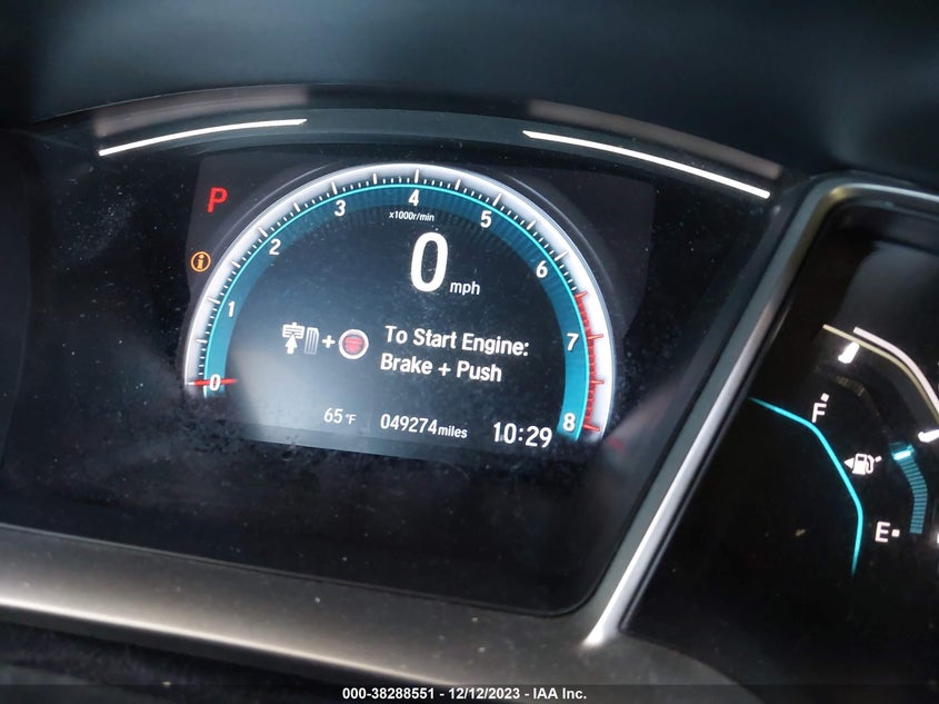 VIN 19XFC1F37LE208249 2020 HONDA CIVIC EX