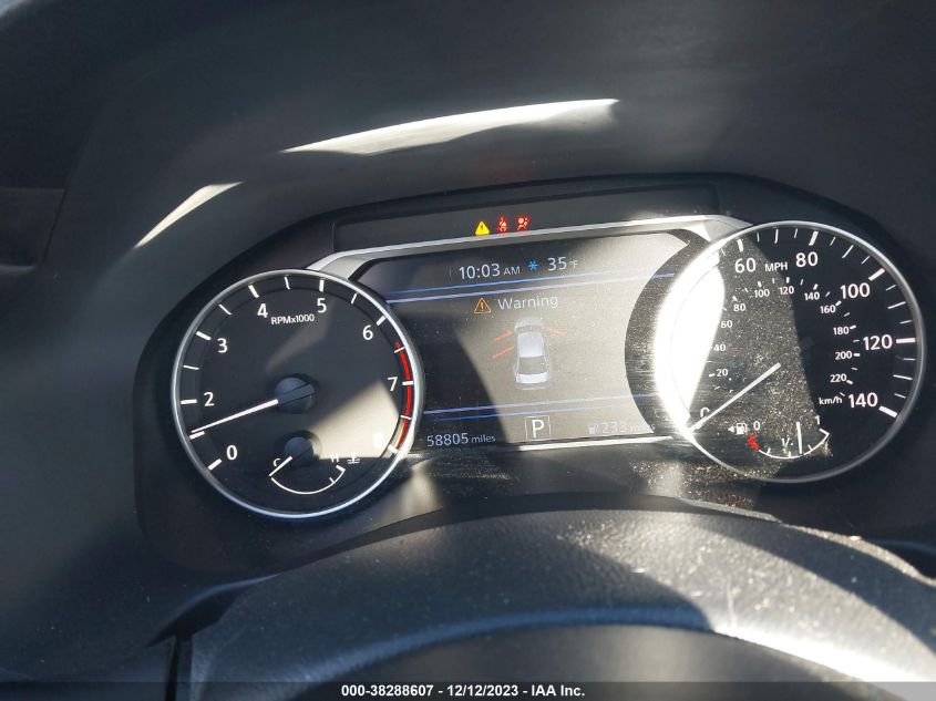 2021 NISSAN ALTIMA SV - 1N4BL4DV3MN367938