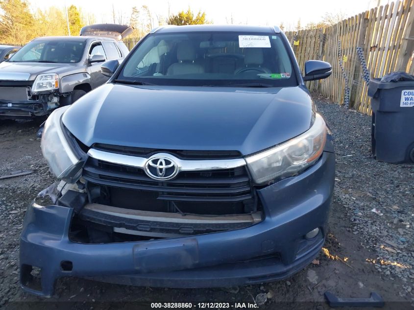 2015 TOYOTA HIGHLANDER XLE V6 - 5TDKKRFH9FS059218