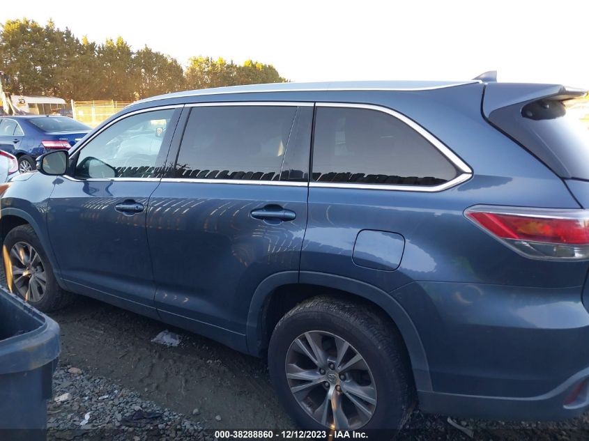 2015 TOYOTA HIGHLANDER XLE V6 - 5TDKKRFH9FS059218