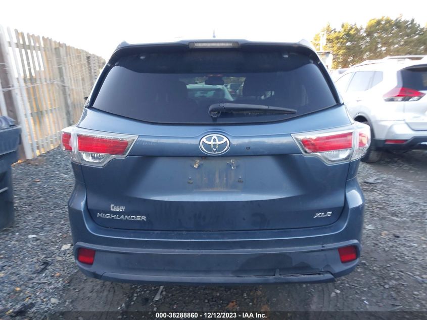 2015 TOYOTA HIGHLANDER XLE V6 - 5TDKKRFH9FS059218
