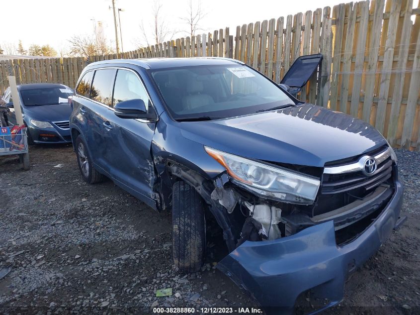 2015 TOYOTA HIGHLANDER XLE V6 - 5TDKKRFH9FS059218