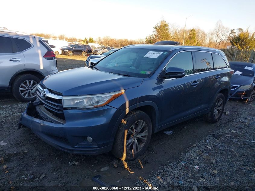 2015 TOYOTA HIGHLANDER XLE V6 - 5TDKKRFH9FS059218