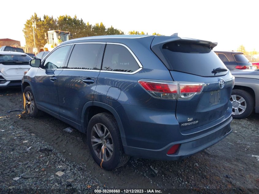 2015 TOYOTA HIGHLANDER XLE V6 - 5TDKKRFH9FS059218