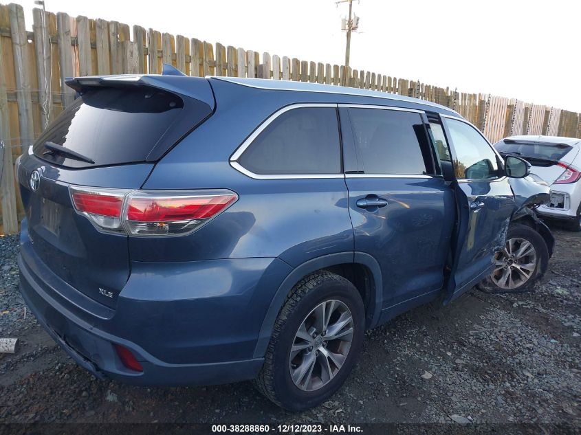 2015 TOYOTA HIGHLANDER XLE V6 - 5TDKKRFH9FS059218