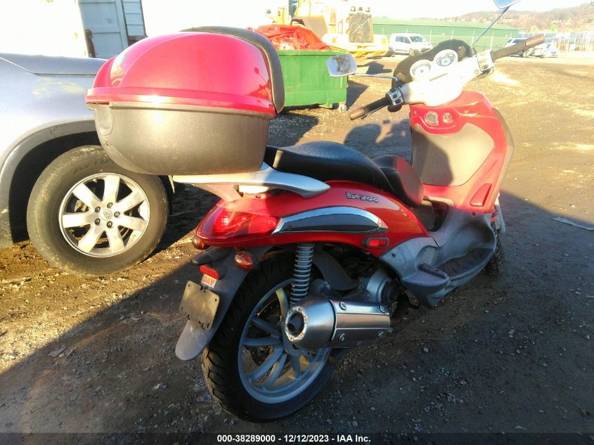 2005 PIAGGIO BV 200 ZAPM289L555002438