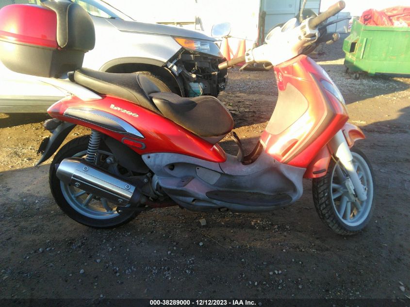 2005 PIAGGIO BV 200 ZAPM289L555002438