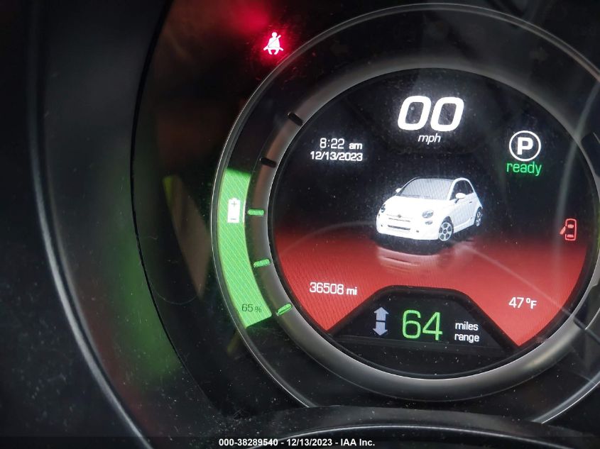 2016 FIAT 500E BATTERY ELECTRIC - 3C3CFFGE3GT218015