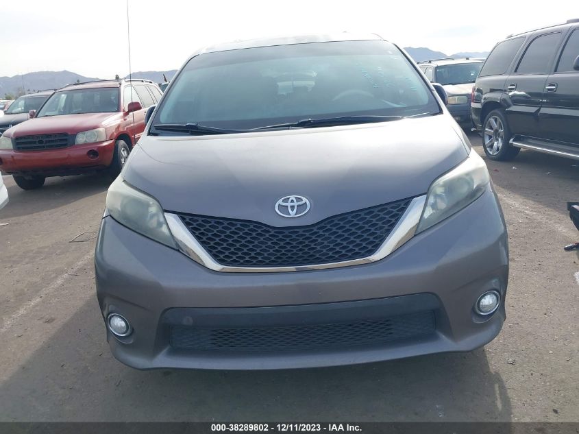 2013 TOYOTA SIENNA SE 8 PASSENGER - 5TDXK3DC7DS323771