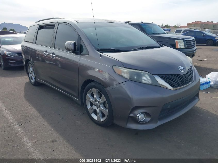 2013 TOYOTA SIENNA SE 8 PASSENGER - 5TDXK3DC7DS323771