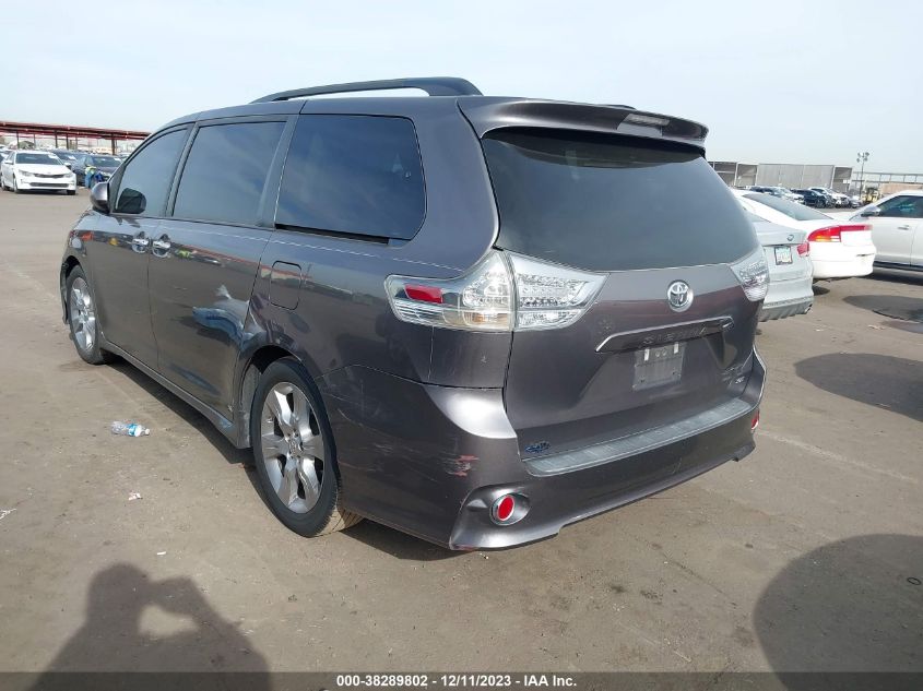 2013 TOYOTA SIENNA SE 8 PASSENGER - 5TDXK3DC7DS323771