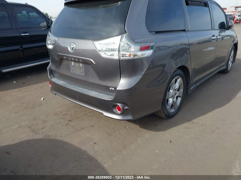 2013 TOYOTA SIENNA SE 8 PASSENGER - 5TDXK3DC7DS323771