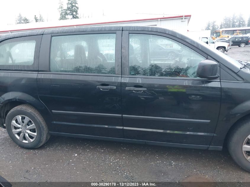 2013 DODGE GRAND CARAVAN SE - 2C4RDGBGXDR606187